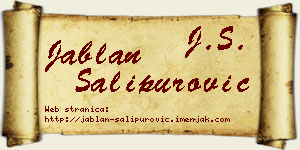 Jablan Šalipurović vizit kartica